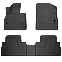 Load image into Gallery viewer, Husky Liners 20-22 Hyundai Palisade Weatherbeater Black Front & 2nd Seat Floor Liners
