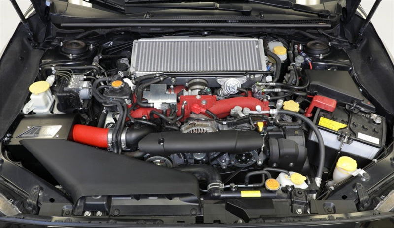 AEM Induction 2018 Subaru WRX STI Cold Air Intake System Wrinkle Red