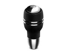 Load image into Gallery viewer, Momo Automatico Shift Knob - Black Leather, Chrome Insert