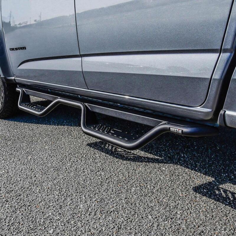 Westin 15-22 Chevrolet Colorado / GMC Canyon Crew Cab Outlaw Nerf Step Bars - Textured Black