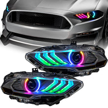 Load image into Gallery viewer, Oracle Lighting 18-23 Ford Mustang Dynamic ColorSHIFT LED Headlights - Black Series