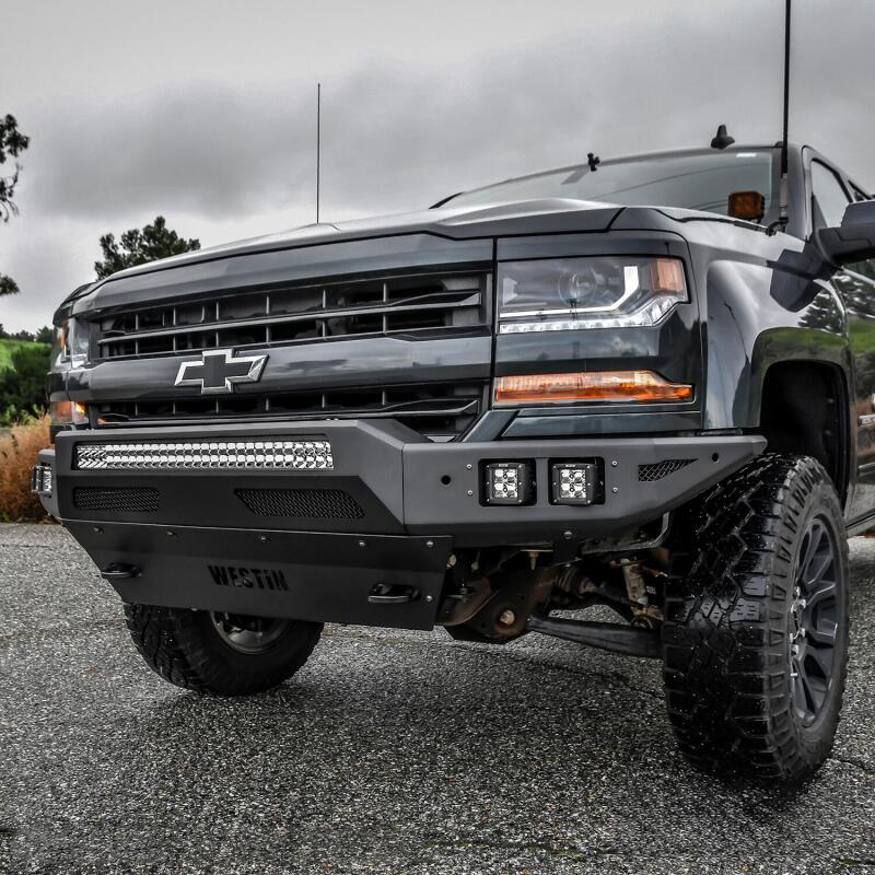 Westin 16-19 Chevy/GMC Silverado/Sierra 1500 Pro-Mod Front Bumper - Textured Black
