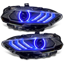 Load image into Gallery viewer, Oracle Lighting 18-23 Ford Mustang Dynamic ColorSHIFT LED Headlights - Black Series