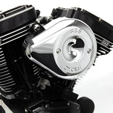 Load image into Gallery viewer, S&amp;S Cycle 01-15 Fuel-Injected Softail Stealth Air Cleaner Kit w/ Chrome Teardrop Cover