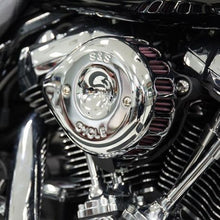 Load image into Gallery viewer, S&amp;S Cycle 2017+ M8 Models Stealth Air Cleaner Kit w/ Chrome Mini Teardrop Cover