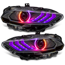 Load image into Gallery viewer, Oracle Lighting 18-23 Ford Mustang Dynamic ColorSHIFT LED Headlights - Black Series