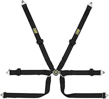 Load image into Gallery viewer, OMP Safety Harness Tecnica 2In Prot Black Pull Up - (Fia 8853-2016)