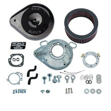 Load image into Gallery viewer, S&amp;S Cycle 01-17 Stock EFI BT Models Teardrop Air Cleaner Kit - Gloss Black