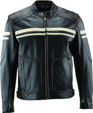 Load image into Gallery viewer, Kuryakyn Leather By River Road Hoodlum Vintage Leather Jacket Black - XL