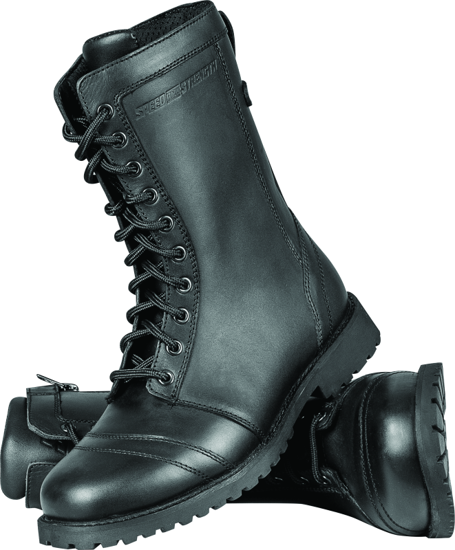 Speed and Strength Fast Times Leather Boots Black Womens Size - 7