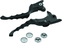 Load image into Gallery viewer, Kuryakyn Zombie Lever Set 17-20 Touring Gloss Black
