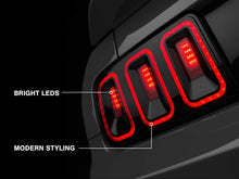 Load image into Gallery viewer, Raxiom 05-09 Ford Mustang Gen5 Tail Lights- Black Housing (Smoked Lens)
