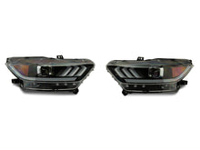 Load image into Gallery viewer, Raxiom 15-17 Ford Mustang Projector Headlights OEM HID Bulbs- Black Housing (Clear Lens)