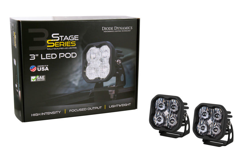 Diode Dynamics SS3 Sport ABL - White Combo Standard (Pair)