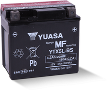 Load image into Gallery viewer, Yuasa YTX5L-BS Maintenance Free AGM 12 Volt Battery (Bottle Supplied)