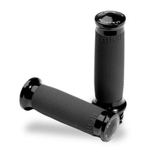 Load image into Gallery viewer, Performance Machine Contour Renthal Wrapped Grips - Black Ano
