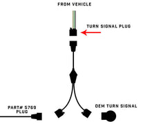 Load image into Gallery viewer, Oracle Wrangler JK Switchback Turn Signal Y Splitter Adapter (Single)