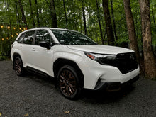 Load image into Gallery viewer, Rally Armor 25-26 Subaru Forester &amp; Hybrid Black UR Mud Flap w/Metallic Black Logo