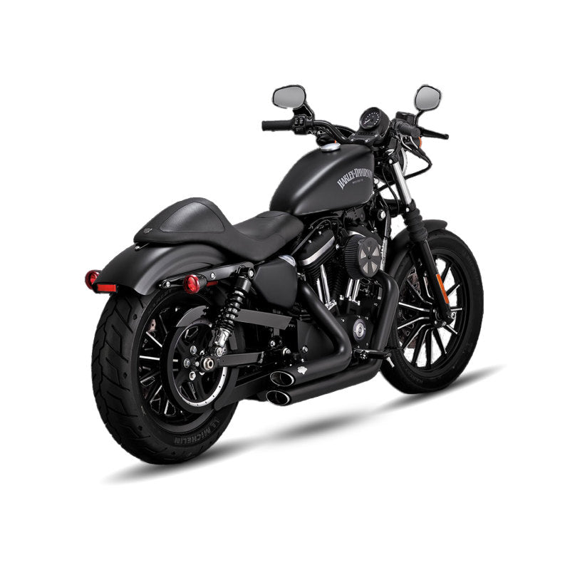 Vance & Hines HD Sportster 14-22 Shortshots Staggered Black Full System Exhaust