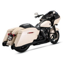 Load image into Gallery viewer, Vance &amp; Hines HD Dresser Duals 17-22 Header/Heat Shield Black PCX Header Exhaust