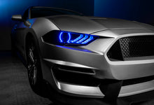 Load image into Gallery viewer, Oracle Lighting 18-23 Ford Mustang Dynamic ColorSHIFT LED Headlights - Black Series