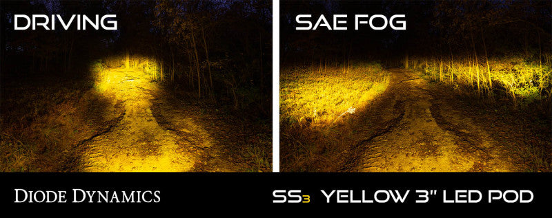 Diode Dynamics SS3 Pro ABL - Yellow SAE Fog Standard (Pair)