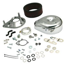 Load image into Gallery viewer, S&amp;S Cycle 91-06 Carbureted XL Sportster Models Teardrop Air Cleaner Kit - Chrome