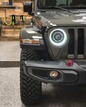 Load image into Gallery viewer, Oracle Jeep JL/Gladiator JT Oculus Bi-LED Projector Headlights - Amber/White Switchback