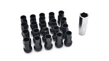 Load image into Gallery viewer, ISR Performance Steel 50mm Open Ended Lug Nuts M12x1.25 - Black