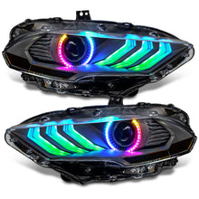 Load image into Gallery viewer, Oracle Lighting 18-23 Ford Mustang Dynamic ColorSHIFT LED Headlights - Black Series