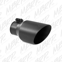 Load image into Gallery viewer, MBRP Universal 4in OD Dual Wall Angled 2.5in Inlet 8in Length Exhaust Tip - Black