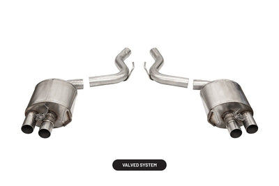 Corsa 2015-2020 Ford Mustang GT350/R 5.2L V8 Dual Rear Axle-Back- Stainless Dual Rear Exit
