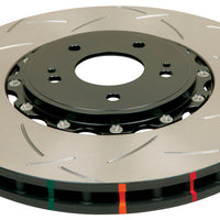 DBA 09-11 Nissan GTR R-35 Front Slotted 5000 Series 2 Piece Rotor Assembled w/ Black Hat