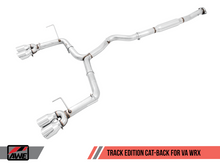 Load image into Gallery viewer, AWE Tuning Subaru WRX/STI VA/GV Sedan Track Edition Exhaust - Chrome Silver Tips (102mm)