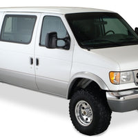 Bushwacker 92-14 Ford E-250 Super Duty Extend-A-Fender Style Flares 2pc - Black
