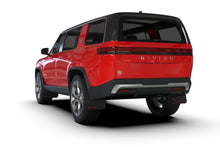 Load image into Gallery viewer, Rally Armor 22-26 Rivian R1S Black UR Mud Flap w/Metallic Black Logo