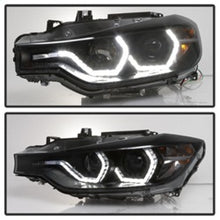 Load image into Gallery viewer, Spyder 12-14 BMW F30 3 Series 4DR Projector Headlights - LED DRL - Blk Smoke PRO-YD-BMWF3012-DRL-BSM