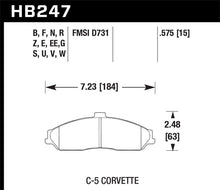 Load image into Gallery viewer, Hawk 04-09 Cadillac XLR / 01-04 Corvette Z06/ 05-06 Pontiac GTO DTC-60 Race Front Brake Pads