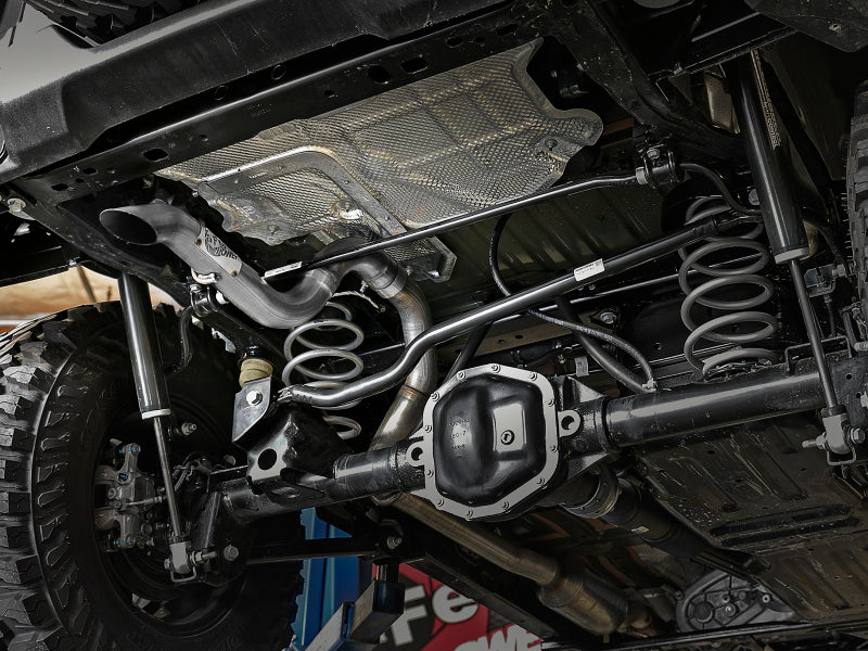 aFe MACH Force-Xp Axle-Back Exhaust System w/No Tip 18-20 Jeep Wrangler L4-2.0T / V6-3.6L