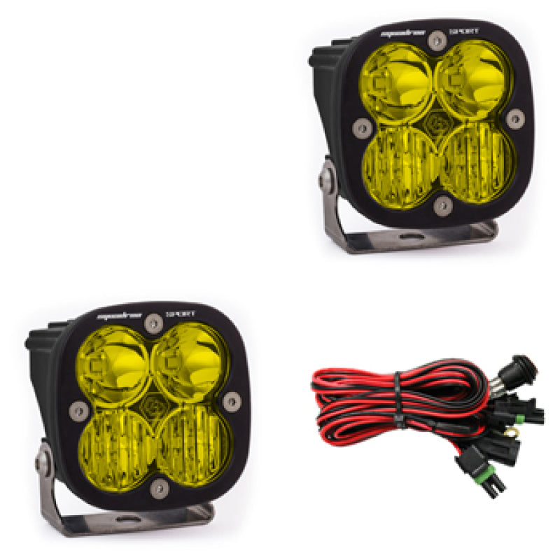 Baja Designs Squadron Sport Driving/Combo Pair LED Light Pods - Amber