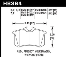 Load image into Gallery viewer, Hawk (Various) Audi / Peugeot / Volkswagen Ceramic Street Rear Brake Pads