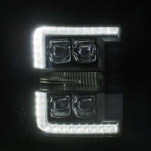 Load image into Gallery viewer, AlphaRex 11-16 Ford F-350 SD NOVA LED Proj Headlights Plank Style Alpha Blk w/Activ Light/Seq Signal