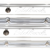 Edelbrock Valve Cover Signature Series Chevrolet 1959-1986 262-400 CI V8 Low Chrome