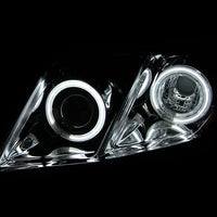 ANZO 2007-2009 Toyota Camry Projector Headlights w/ Halo Black