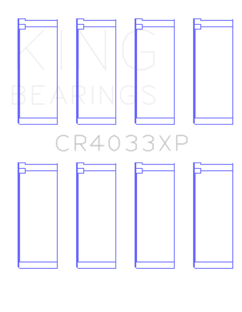 King Engine Bearings Honda F20C/F22C/B20/H22 16V Performance Rod Bearing Set - Size STD