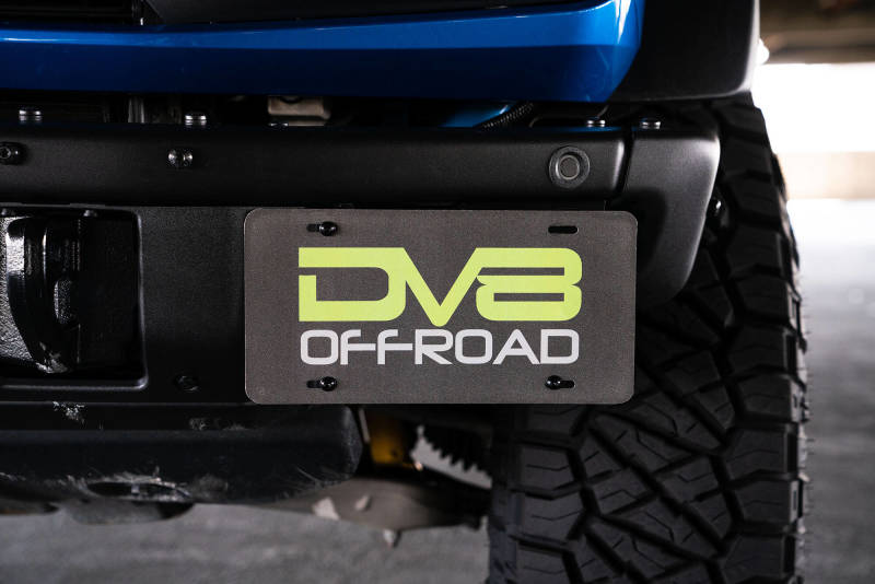 DV8 Offroad 21-22 Ford Bronco Factory Front Bumper License Relocation Bracket - Side