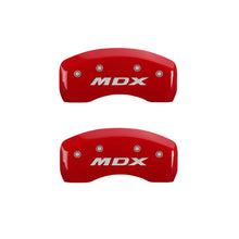 Load image into Gallery viewer, MGP 4 Caliper Covers Front Acura Rear MDX Red Finish Silver Characters