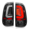ANZO 2008-2016 Ford F-250 LED Taillights Black Housing Clear Lens (Pair)