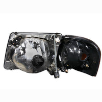 ANZO 2001-2005 Ford Explorer Crystal Headlights Black