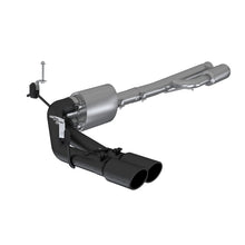 Load image into Gallery viewer, MBRP 2019+ Chevrolet Silverado 1500 4.5L/5.3L Pre-Axle Dual Side Exit w/ 4in OD Tip- Black Coated